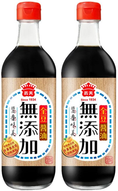 義美 全豆無添加醬油, 420ml, 2瓶