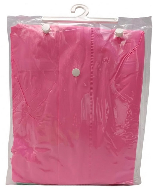 Crocodile 鱷魚 水漾PVC太空雨衣 ONE SIZE 適用身高156~180cm, 粉紅色