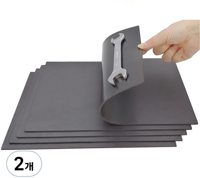 틴코 A4 고무자석 스티커 2mm, 2개