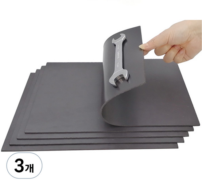 틴코 A4 고무자석 스티커 2mm, 3개