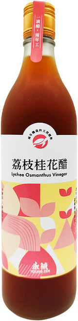 永禎 荔枝桂花醋, 600ml, 1瓶