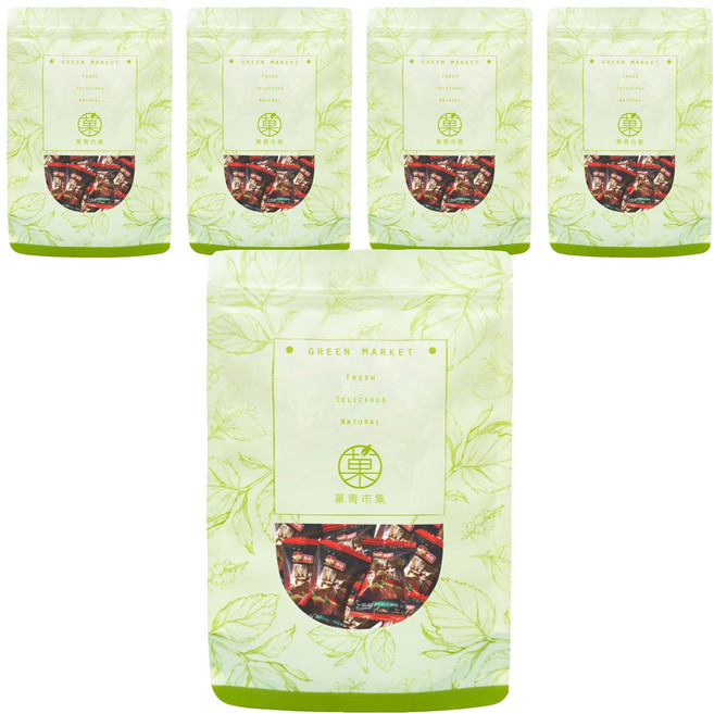 GreenMarket 菓青市集 黑糖話梅糖, 230g, 5包
