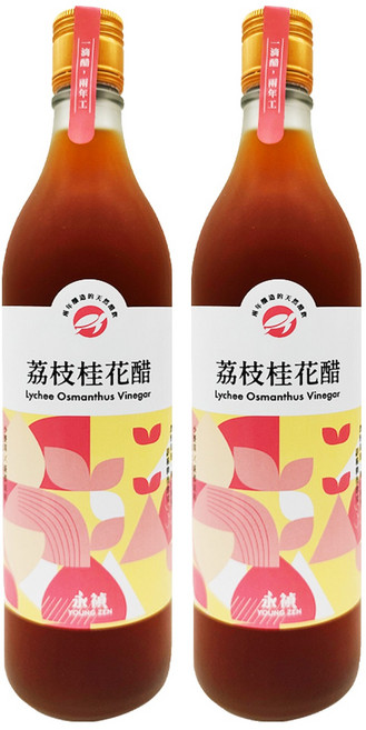 永禎 荔枝桂花醋, 600ml, 2瓶