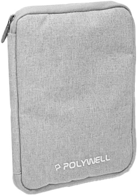 POLYWELL 寶利威爾 雙層收納包 PW15-T65-0346, 灰色, 1個