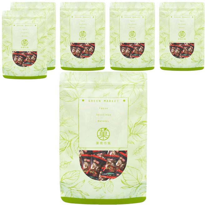 GreenMarket 菓青市集 黑糖話梅糖, 230g, 6包