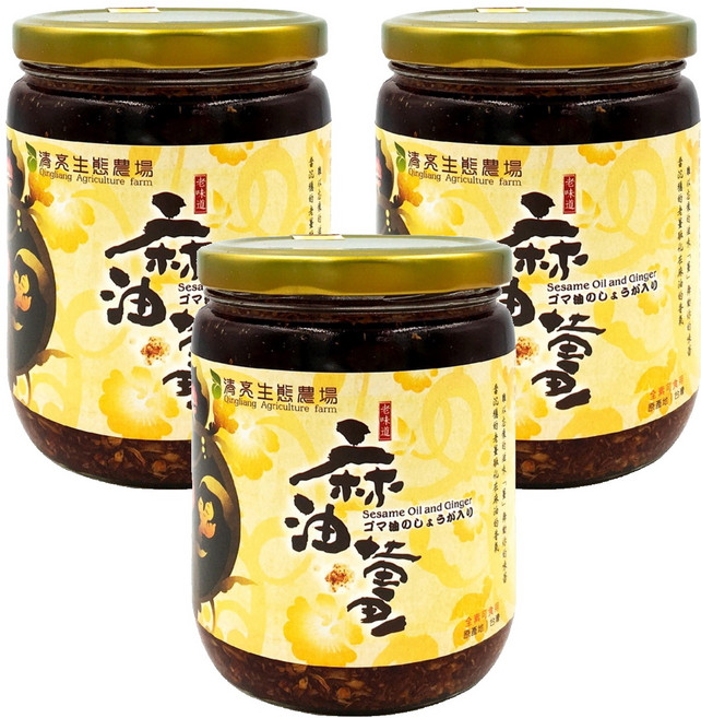 清亮 麻油薑, 420g, 3罐