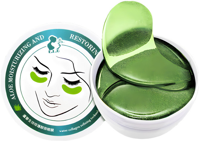 E.L.G 依洛嘉 蘆薈全效修護膠原眼膜 深層滋養, 60入, 1罐