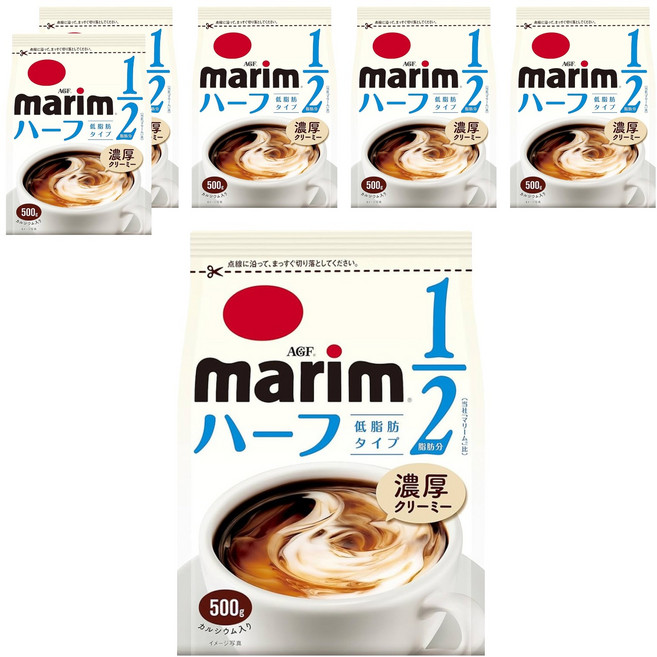 AGF marim 低脂肪奶精粉, 500g, 1包, 6包