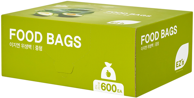 EZn이지엔 위생백 25cm x 35cm, 중(M), 600개입, 1개