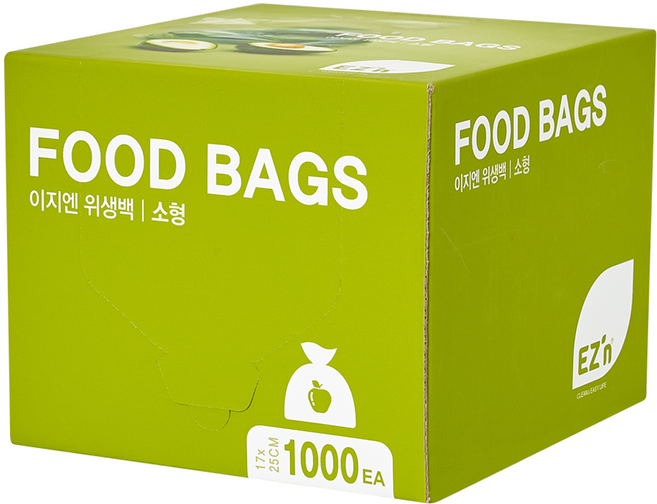 EZ'n 食物保鮮袋, S號, 1盒, 1000枚