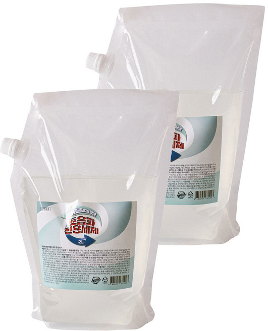 버블스핀 초음파 전용 세제, 2개, 2L