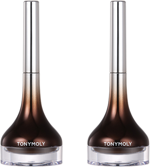 TONYMOLY 亮採凝膠眼線筆Z, 02 棕色, 2個