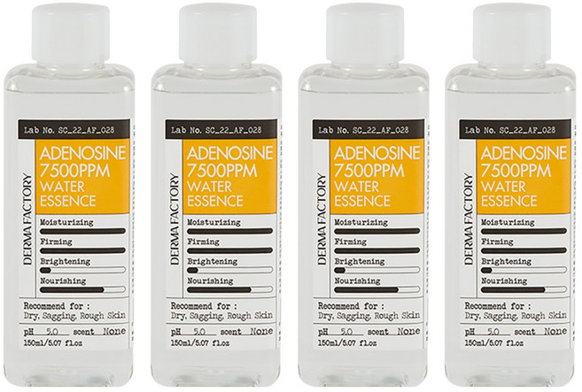 더마팩토리 아데노신 7500ppm 워터 에센스, 150ml, 4개