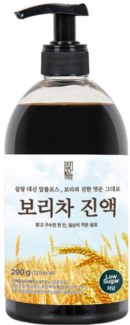 더해담 저당 보리차 진액, 290g, 1개