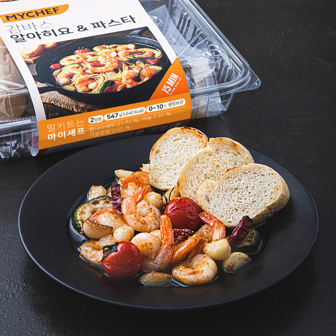 MYCHEF 감바스 알아히요 & 파스타 2인분, 547g, 1개