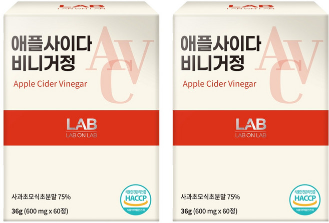 비디컬 정품 애플 사이다 비니거 정, 60정, 2개