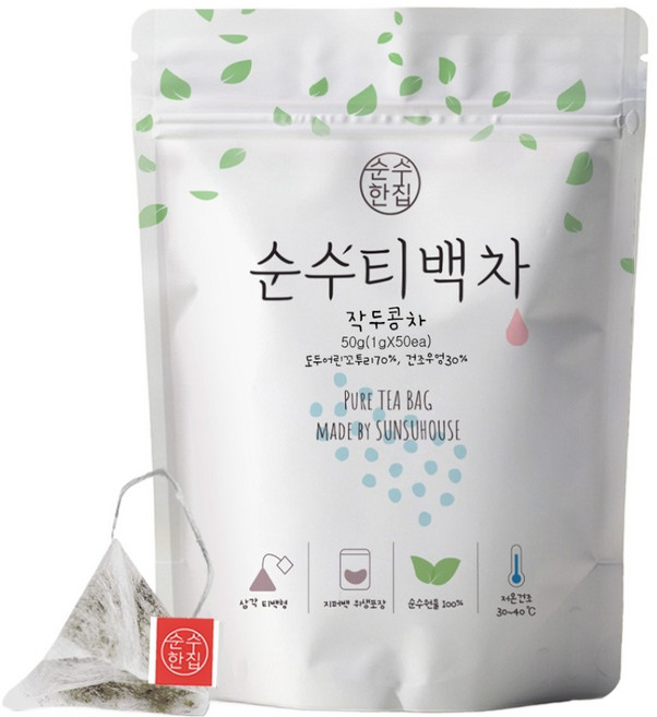 순수한집 작두콩차 삼각티백, 1g, 50개입, 1개