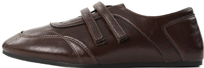 아르메데스 여성용 더블 스트랩 데일리 플랫 로퍼 AR-2024