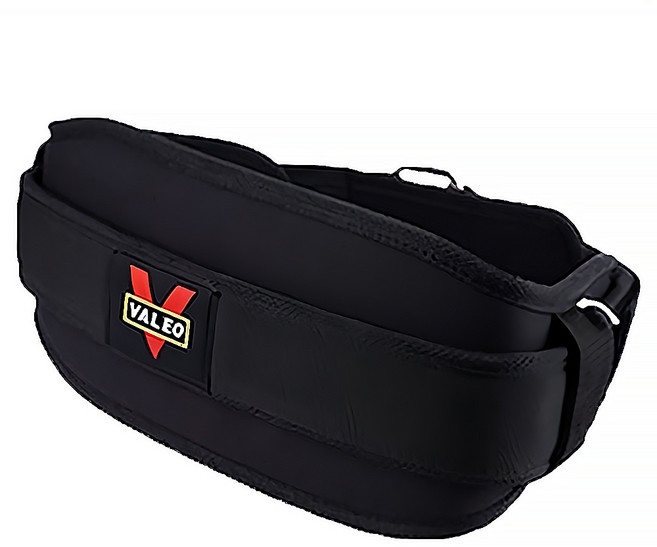 Valeo 尼龍健身腰帶/護腰帶, 黑色, 1個