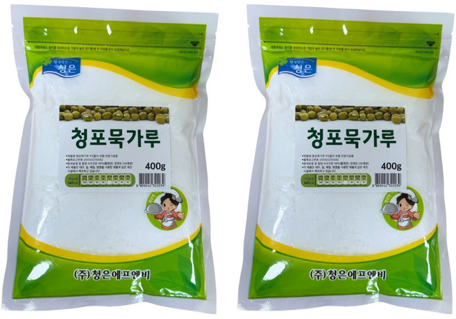 청은에프엔비 청포묵가루, 400g, 2개