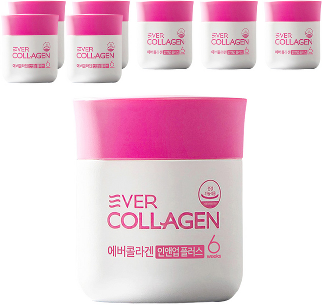 에버콜라겐 정품 인앤업 플러스 6주분, 84정, 8개