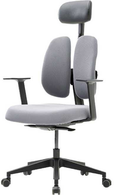 듀오백 사무 학생용 컴퓨터책상 의자 D2500G-FS(B) 방문설치, 그레이