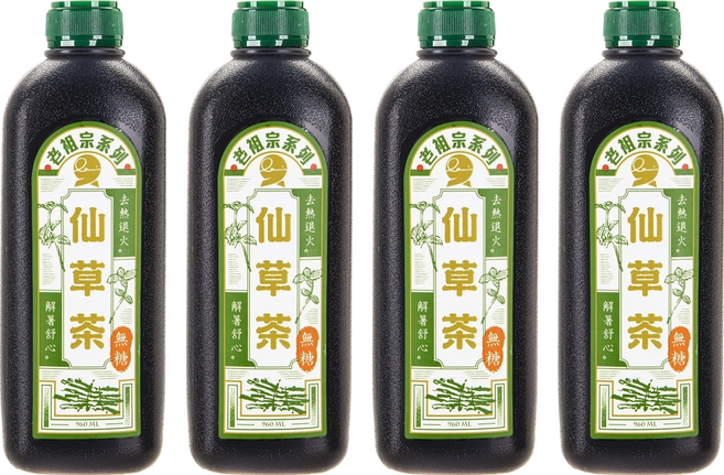 profitez La Vie 享食生活 老祖宗仙草茶 無糖, 4瓶, 960ml
