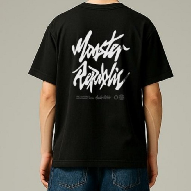 몬스터리퍼블릭 어센틱 로고 화이트 티셔츠 B130