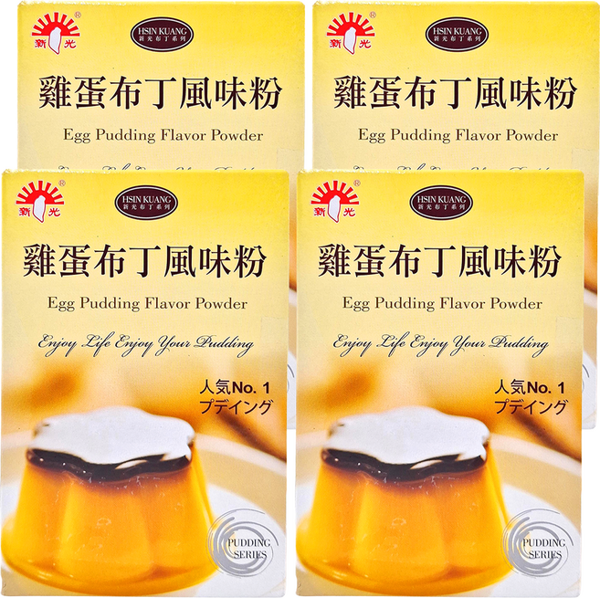新光洋菜 雞蛋布丁粉, 100g, 4盒