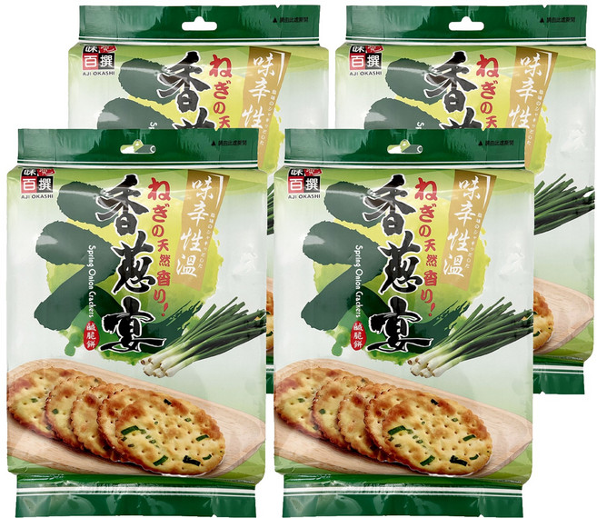 AJI OKASHI 味覺百撰 香蔥宴鹹脆餅 310g, 4包