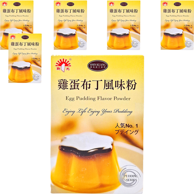 新光洋菜 雞蛋布丁粉, 100g, 6盒