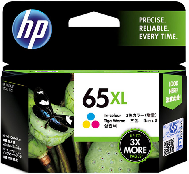 hp 惠普 原廠墨水 65XL N9K03AA, 彩色, 1個