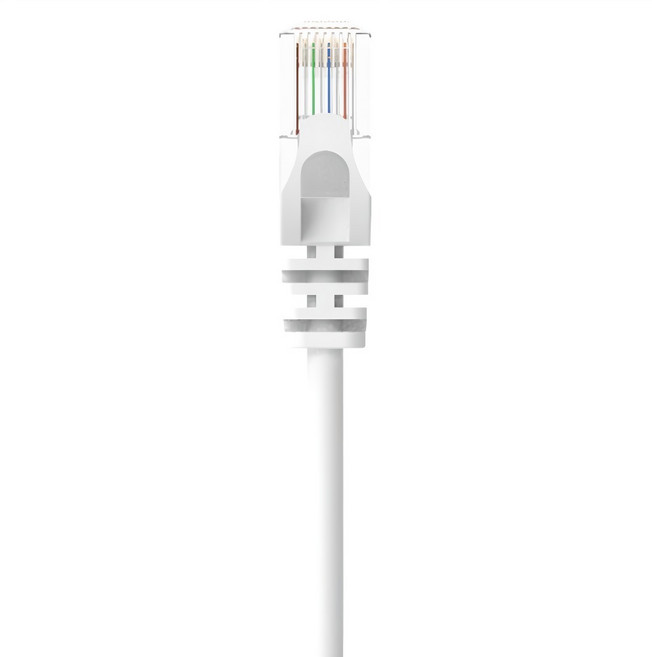 POLYWELL 寶利威爾 網路線 CAT6 PW15-W58-B010, 白色, 1條, 1m