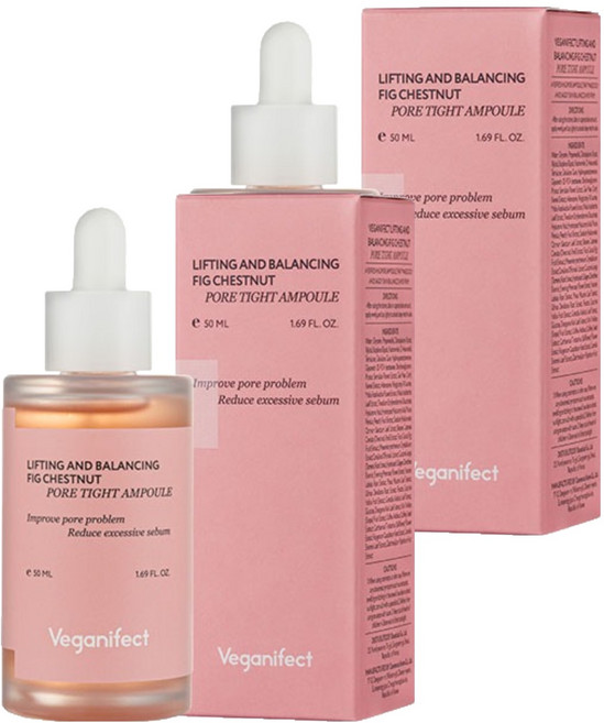 veganifect 拉提平衡無花果毛孔緊緻安瓶, 50ml, 2瓶