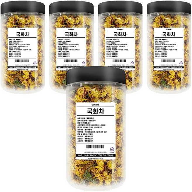 고미네 국화차 통, 30g, 5개, 1개입