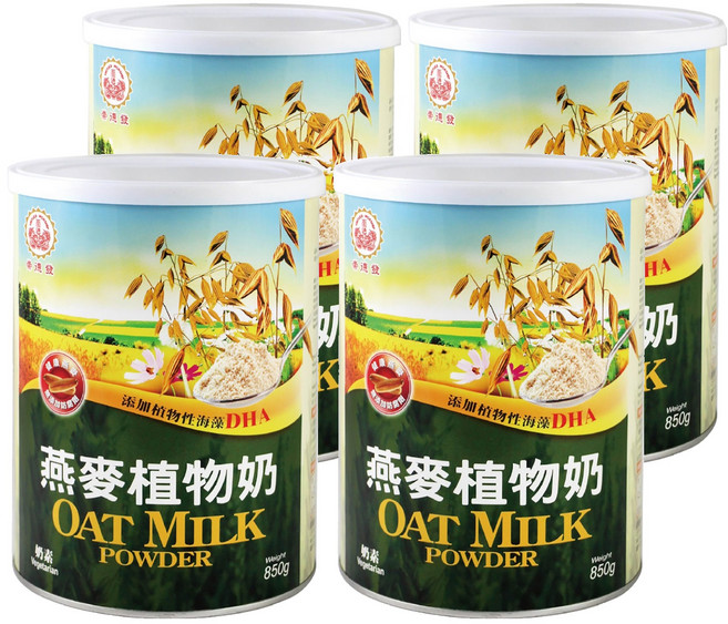 崇德發 燕麥植物奶, 850g, 4罐