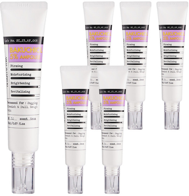 DermaFactory 5%補骨脂酚緊緻亮白安瓶, 6條, 20ml