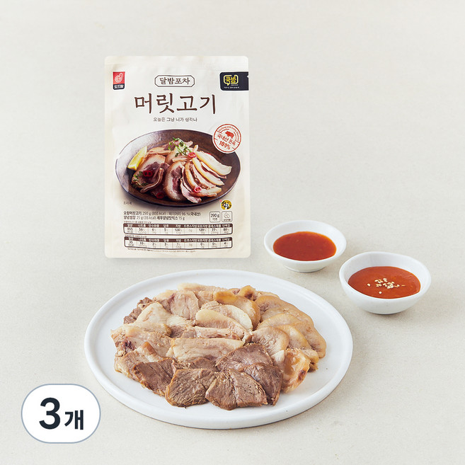 도드람한돈 달밤포차 머릿고기, 290g, 3개