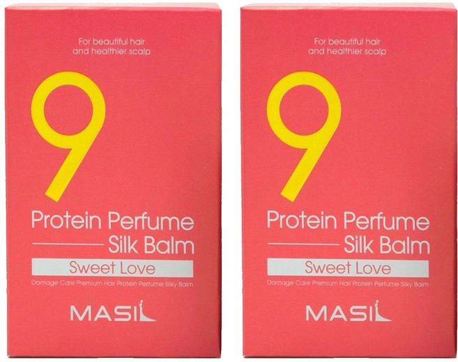 MASIL 9肽護髮香氛護髮素 染燙版, 180ml, 2盒
