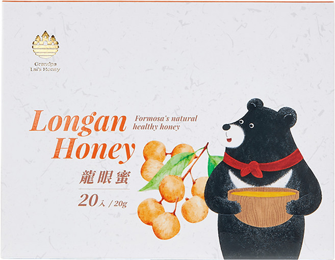 賴爺爺蜜蜂小森林 隨身包龍眼蜜 20入, 400g, 1盒