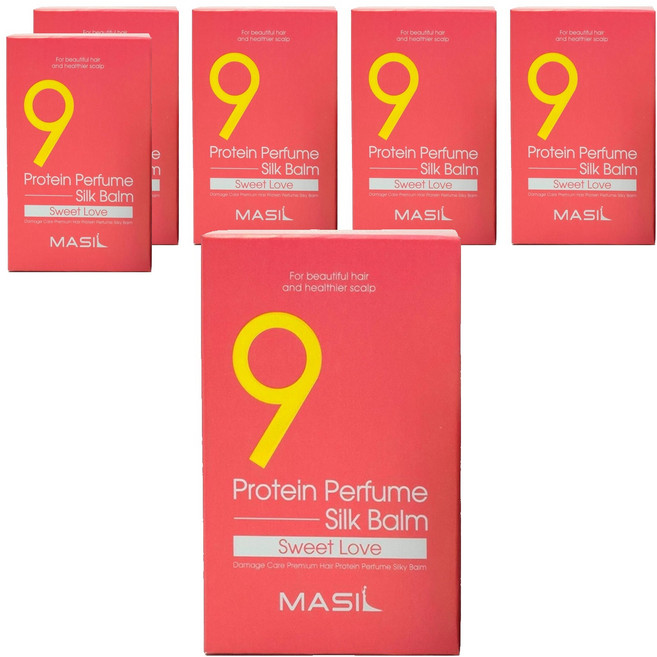 MASIL 9肽護髮香氛護髮素 染燙版, 180ml, 6盒