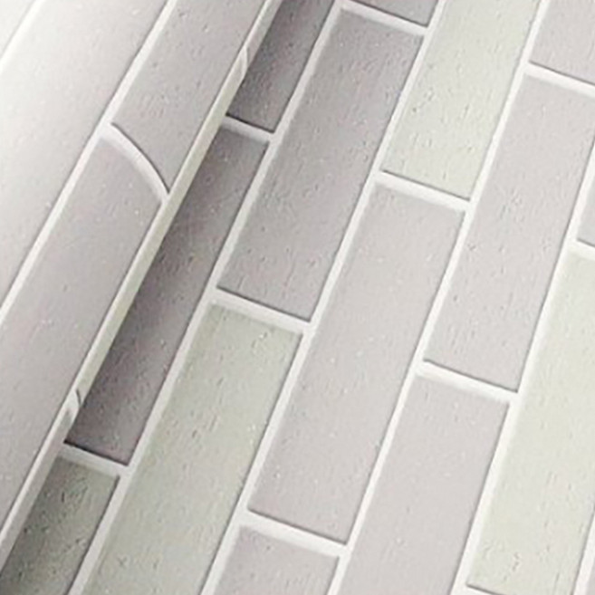 WA. WALL ART 仿磚紋文化石壁紙 PVC材質, 米灰色