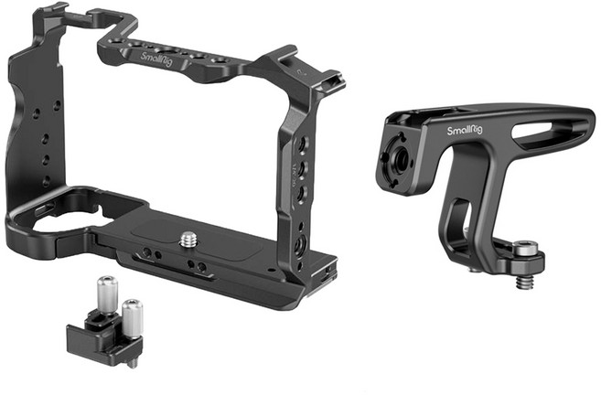 스몰리그 소니 A7C2 A7CR 카메라 케이지 키트 + 미니 탑핸들 세트, 1세트, 4422(케이지 키트), HTS2756B(탑핸들)