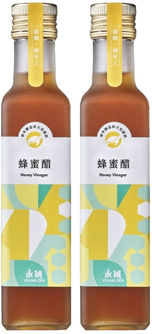 YOUNG ZEN 永禎 濃醇醋 蜂蜜醋, 250ml, 2瓶