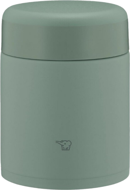 ZOJIRUSHI 象印 不鏽鋼真空悶燒杯, 馬特綠色, 400ml, 1個