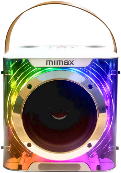 mimax 米覓 無線行動K哥音箱 Live-3D 16.8 x 15.5 x 14.8cm 雪花白, 1個