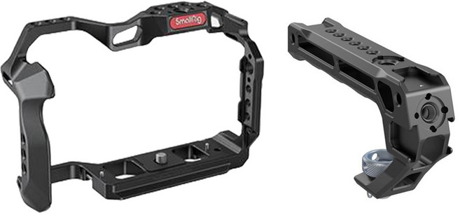 스몰리그 캐논 EOS R6 R5 케이지 + ARRI 로케이팅 탑핸들 세트, 1세트, 2982B(케이지), 3765(탑핸들)