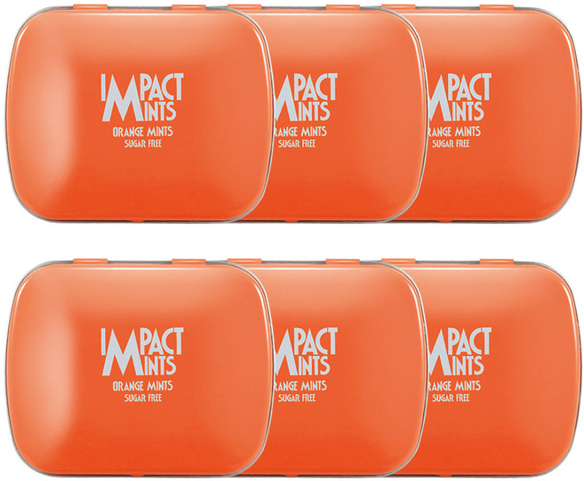 임팩트민트 오렌지향 캔디, 14g, 6개