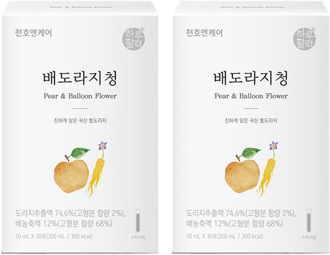 하루활력 배도라지청, 300ml, 2개