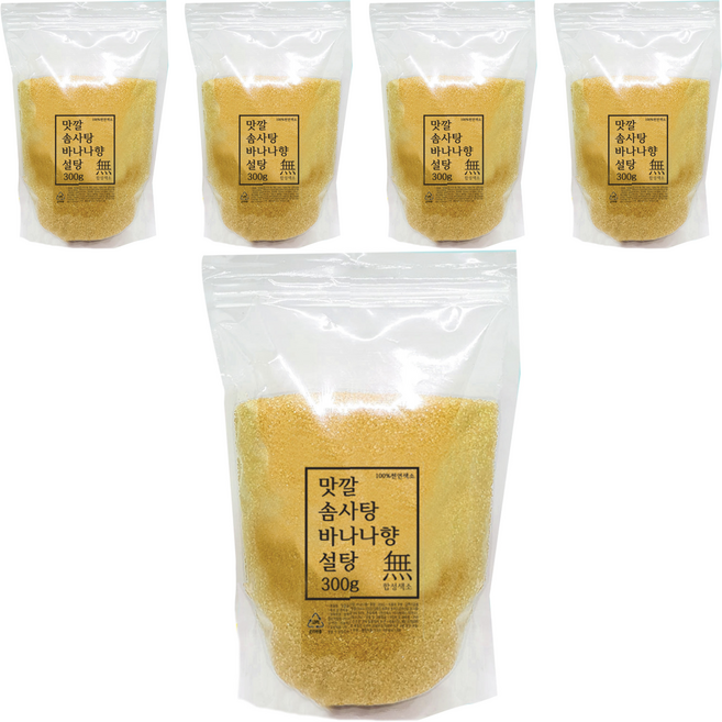 맛깔 바나나향 솜사탕 설탕 30인분, 300g, 5개